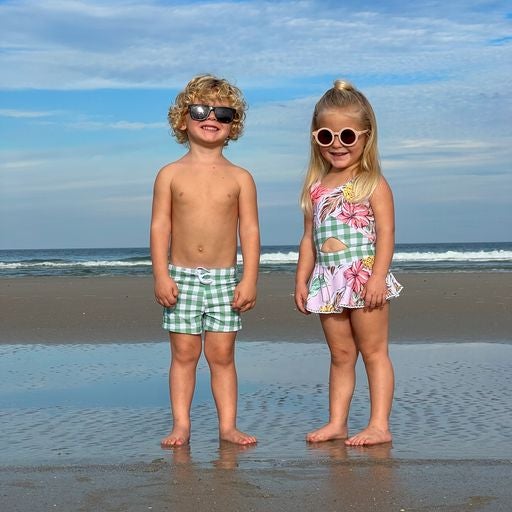 Blueberry Bay Emerald Greenwood One Piece Swimsuit