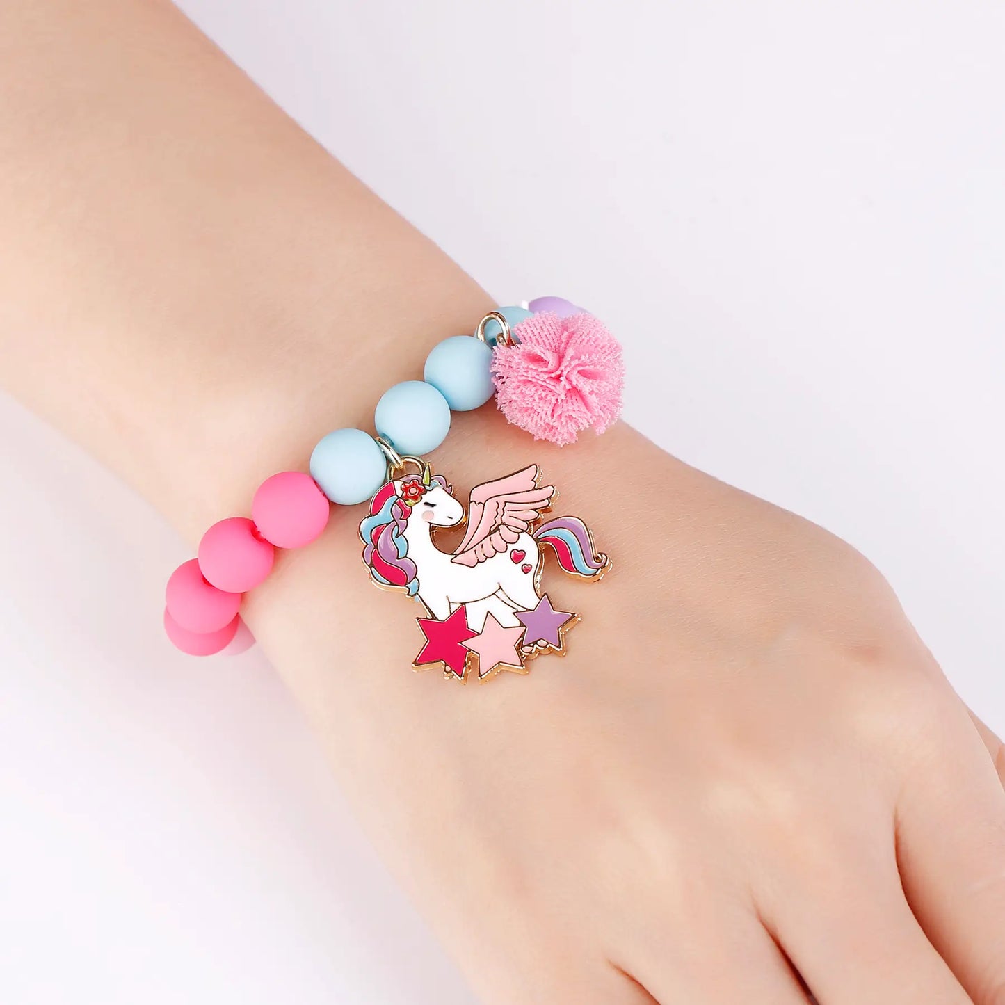 Girl Nation Magical Unicorn Bracelet and Nail Sticker Girly Gift Pack