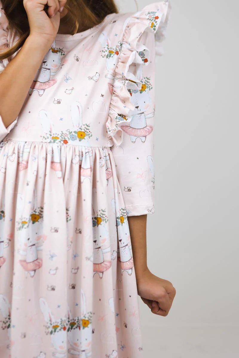 Mila & Rose Don't Worry, Be Hoppy Ruffle Twirl Dress