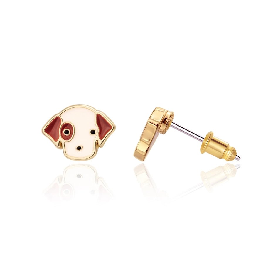 Girl Nation Cutie Stud Earrings - Perky Puppy