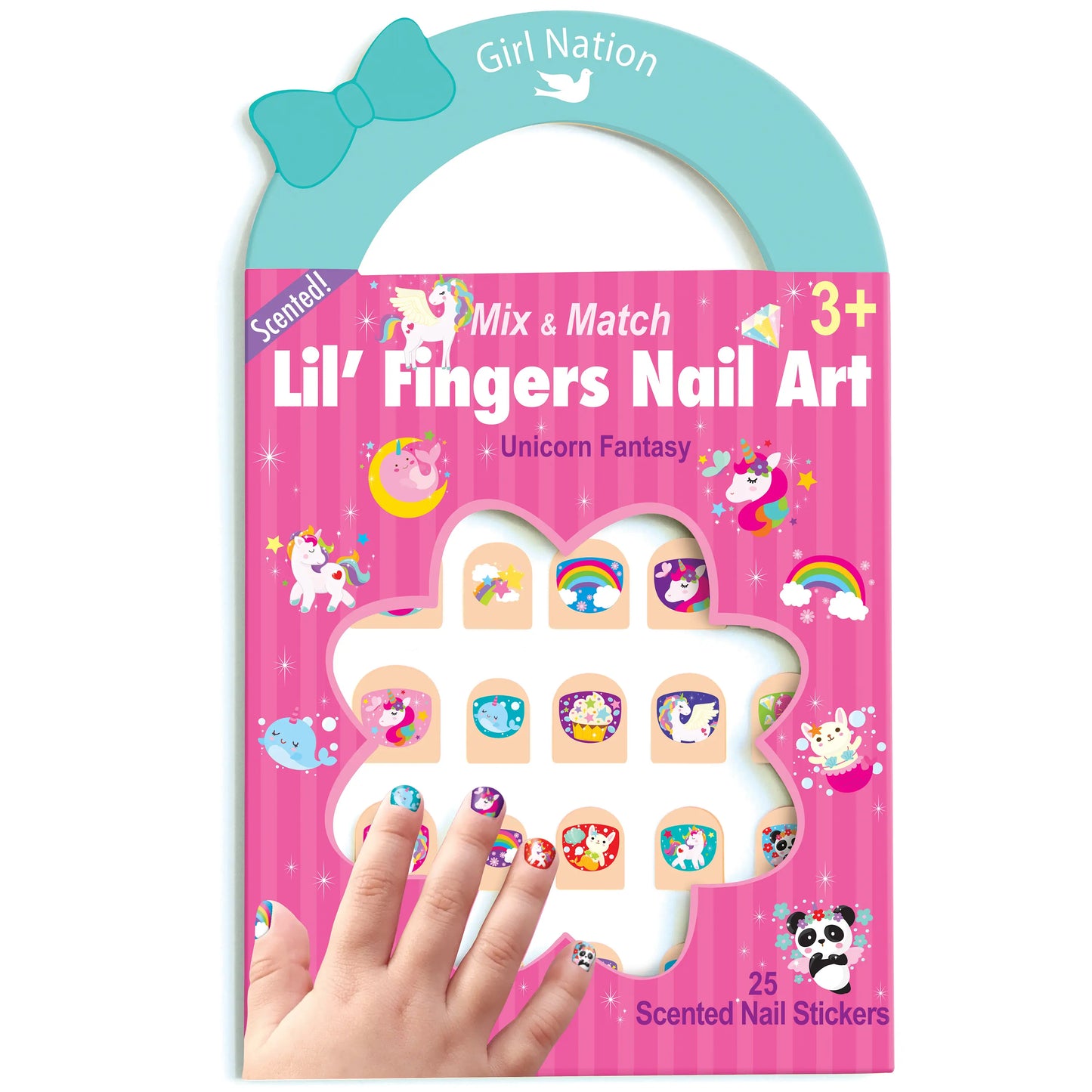 Girl Nation Magical Unicorn Bracelet and Nail Sticker Girly Gift Pack