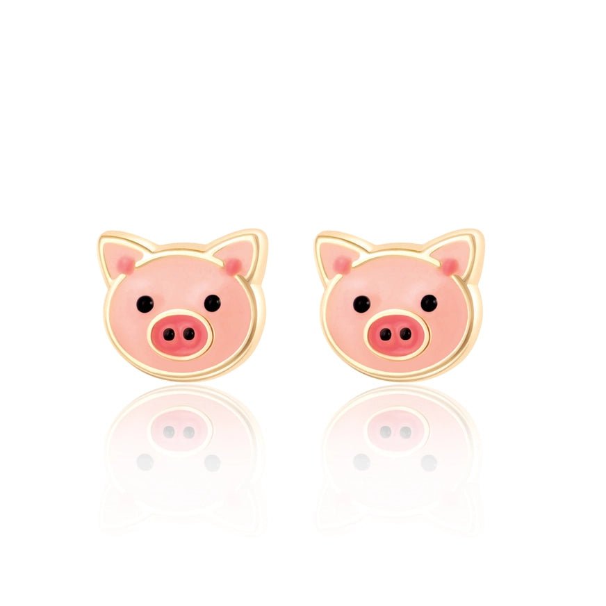 Girl Nation Cutie Stud Earrings - Precious Pig
