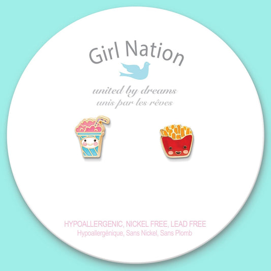 Girl Nation The Perfect Pair Stud Earrings - Sweet & Salty