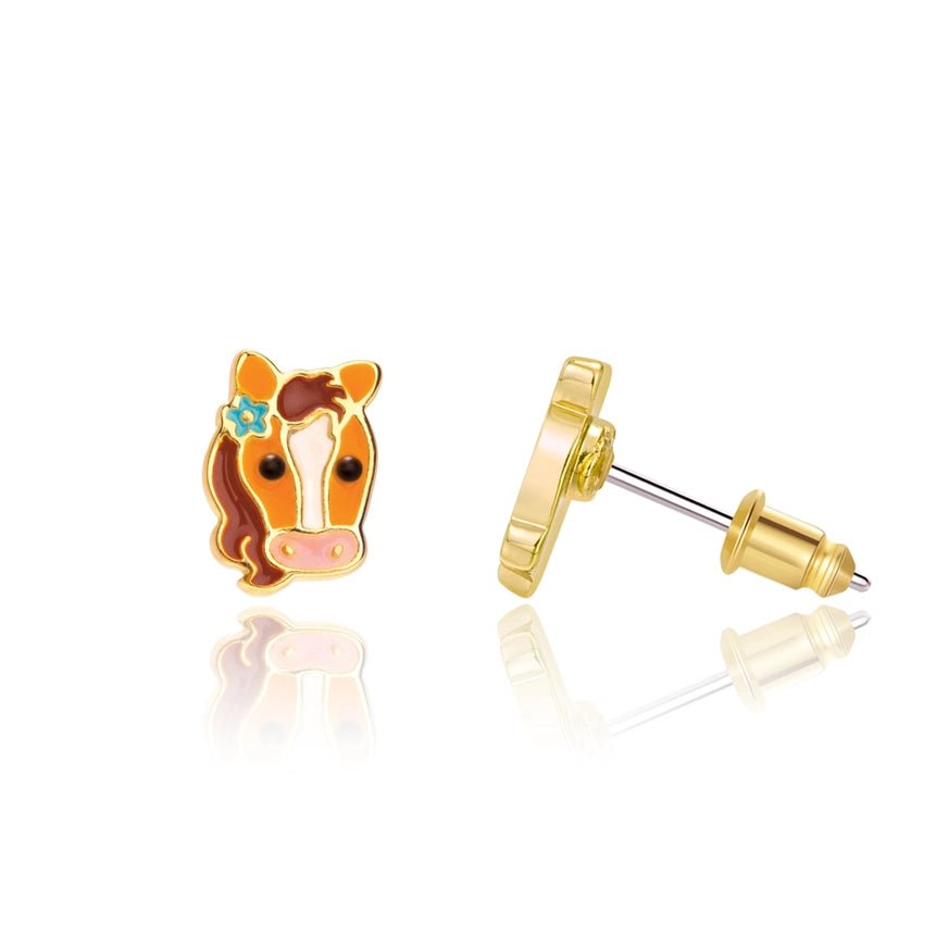 Girl Nation Cutie Stud Earrings - Pretty Pony