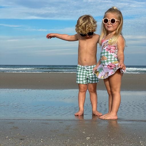 Blueberry Bay Emerald Greenwood One Piece Swimsuit