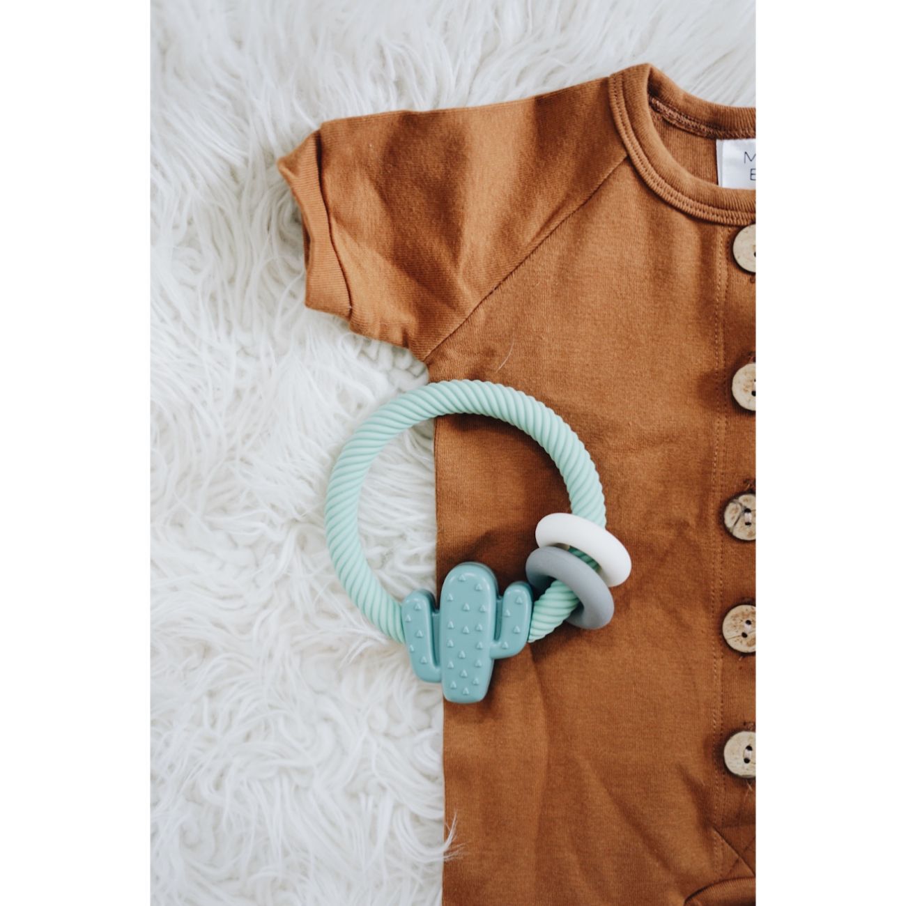 Itzy Ritzy Cactus Rattle with Teething Rings