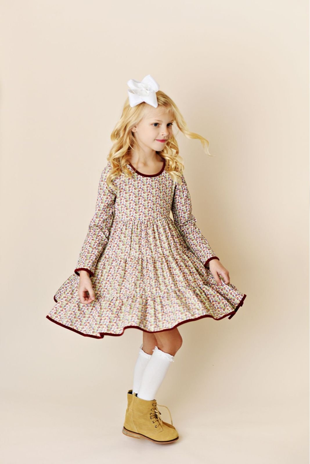 Swoon Baby Crimson Fluer Dainty Dress Style 23-30