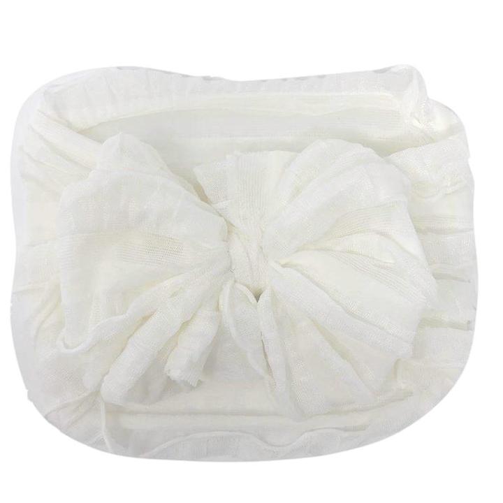 In Awe Couture Off White Ruffled Headband