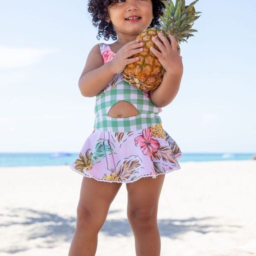 Blueberry Bay Emerald Greenwood One Piece Swimsuit
