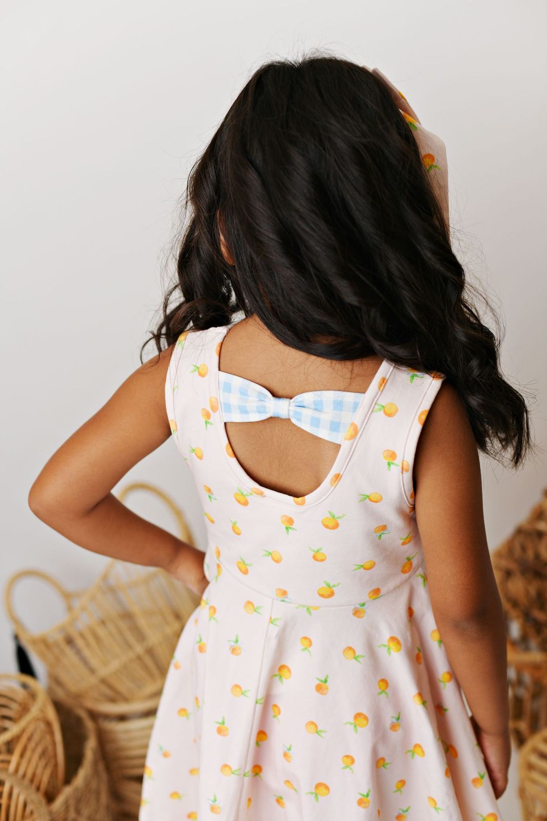 Swoon Baby Georgia Peach Ballet Bow Twirl Dress Style 23-20