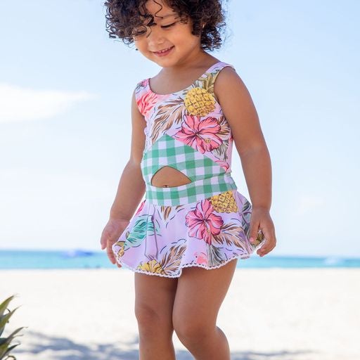 Blueberry Bay Emerald Greenwood One Piece Swimsuit