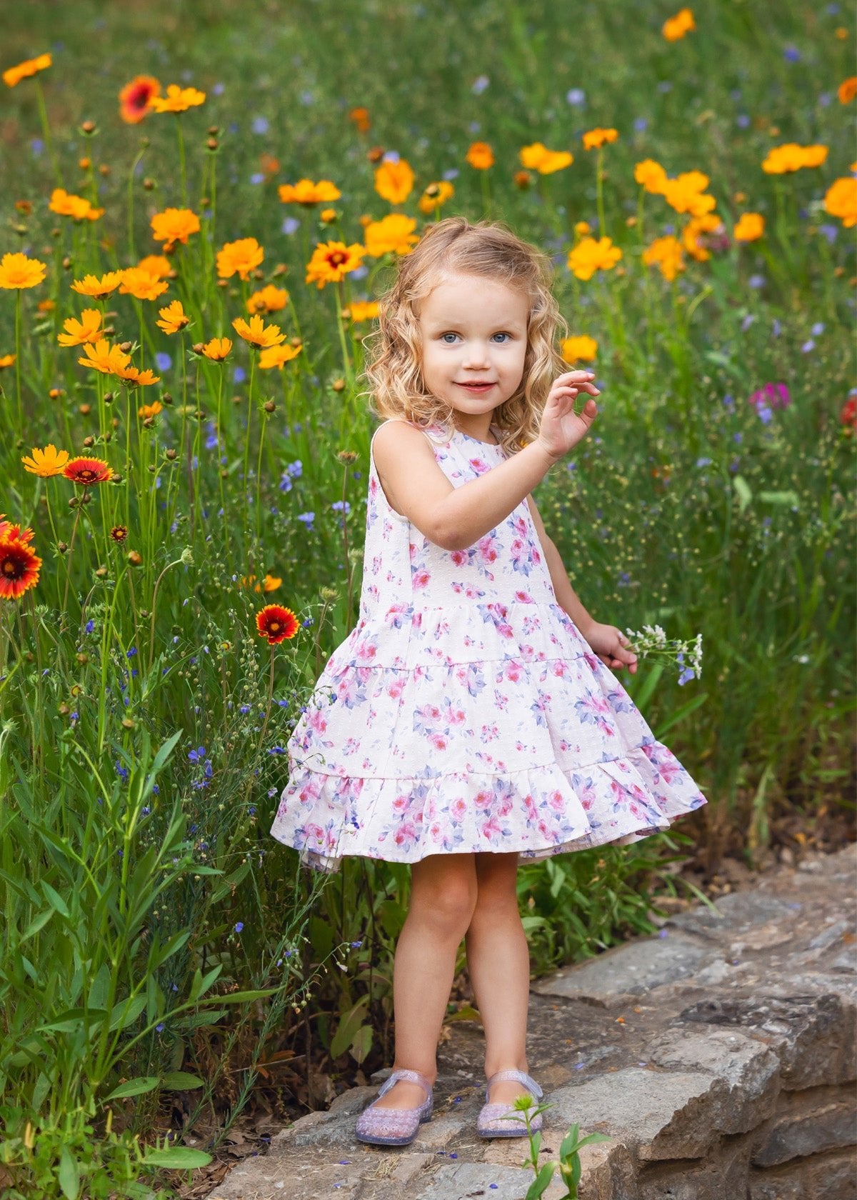 Mabel & Honey Amelia Dress - Purple