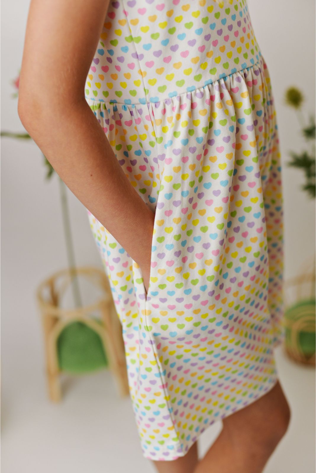 Serendipity Clothing Rainbow Love Shortie Flutter Pocket Jumper