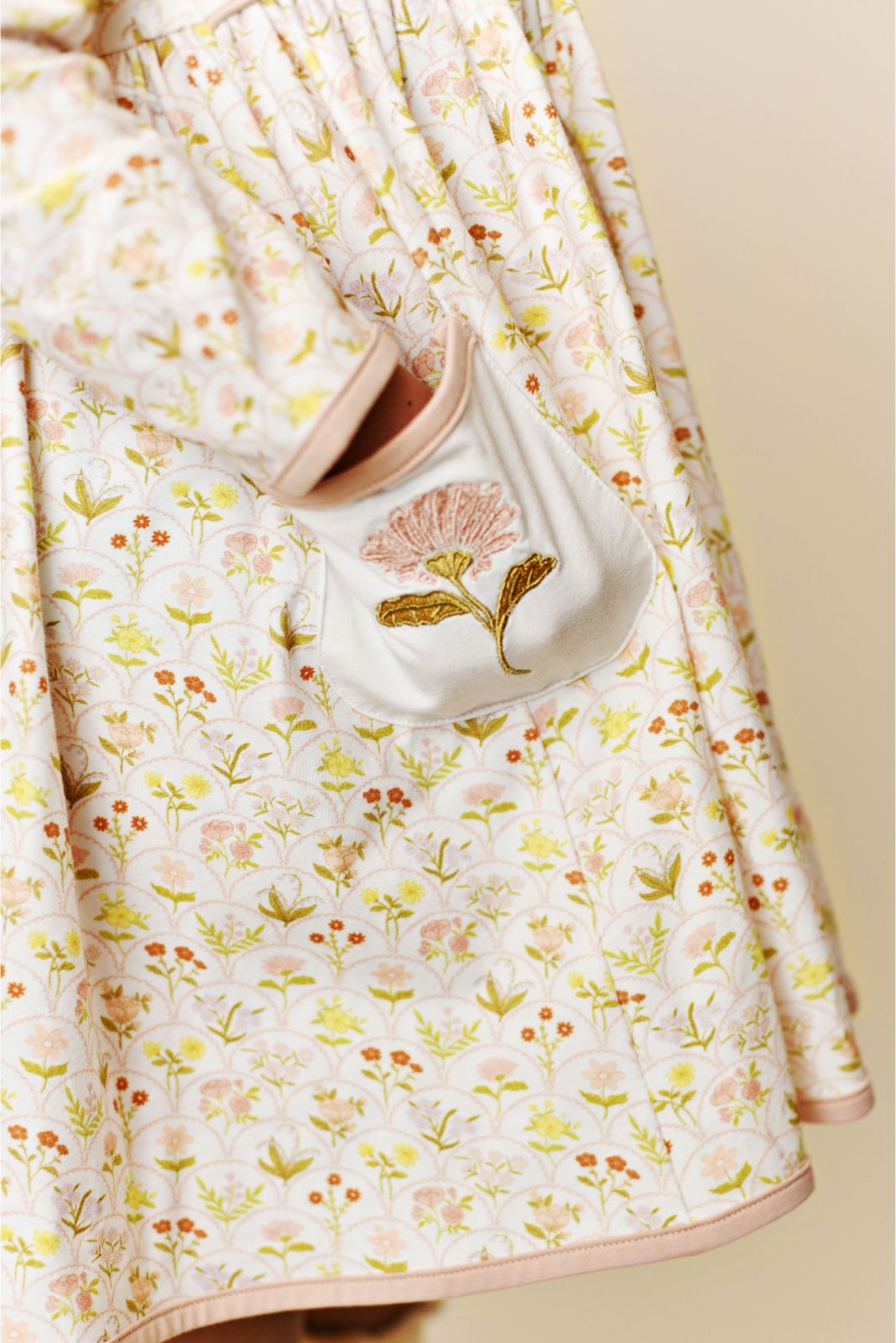 Swoon Baby Autumn Wildflower Embroidery Pocket Dress Style 23-26