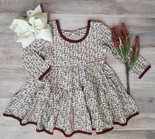 Swoon Baby Crimson Fluer Dainty Dress Style 23-30