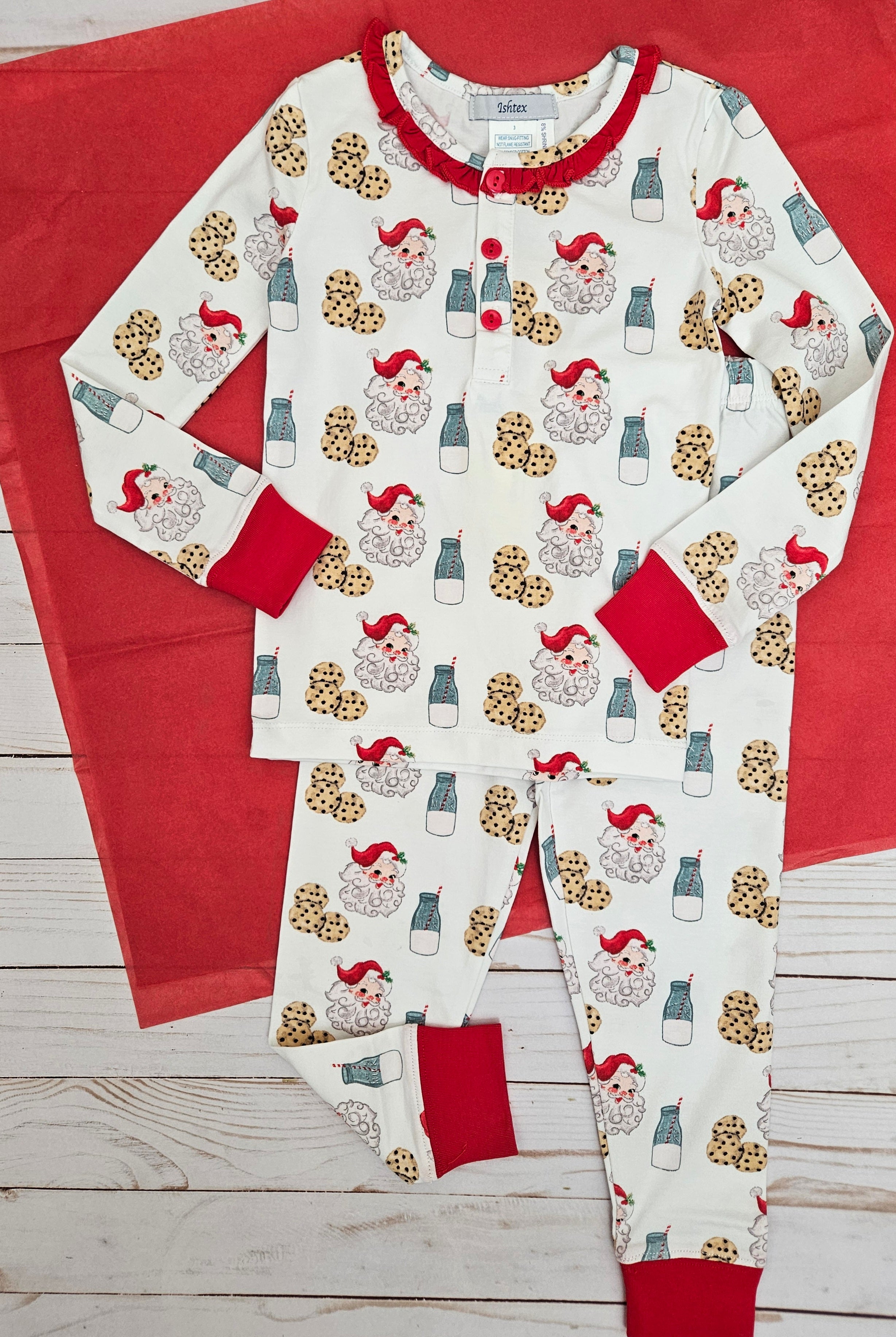 Girls 2025 santa pyjamas