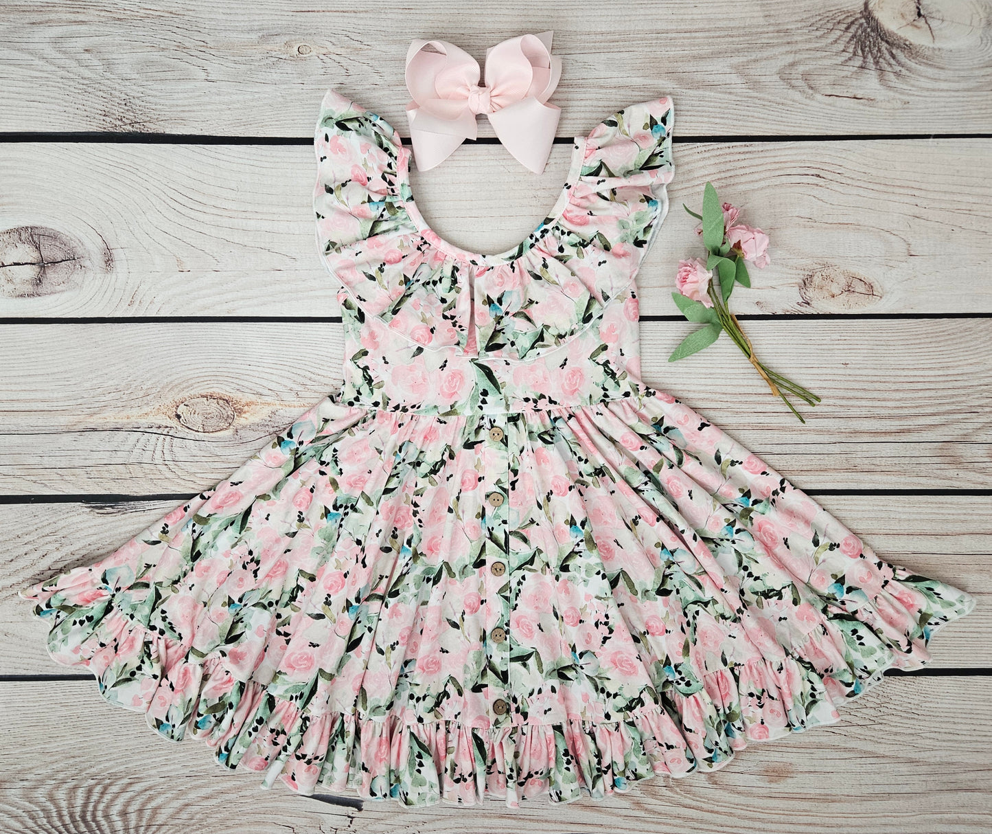 Be Girl Clothing Baskets and Bunnies Blossom Dress