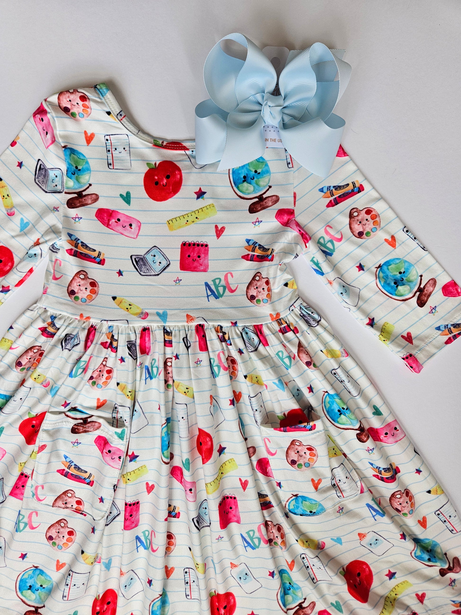 Mila & Rose Smarty Pants Pocket Twirl Dress