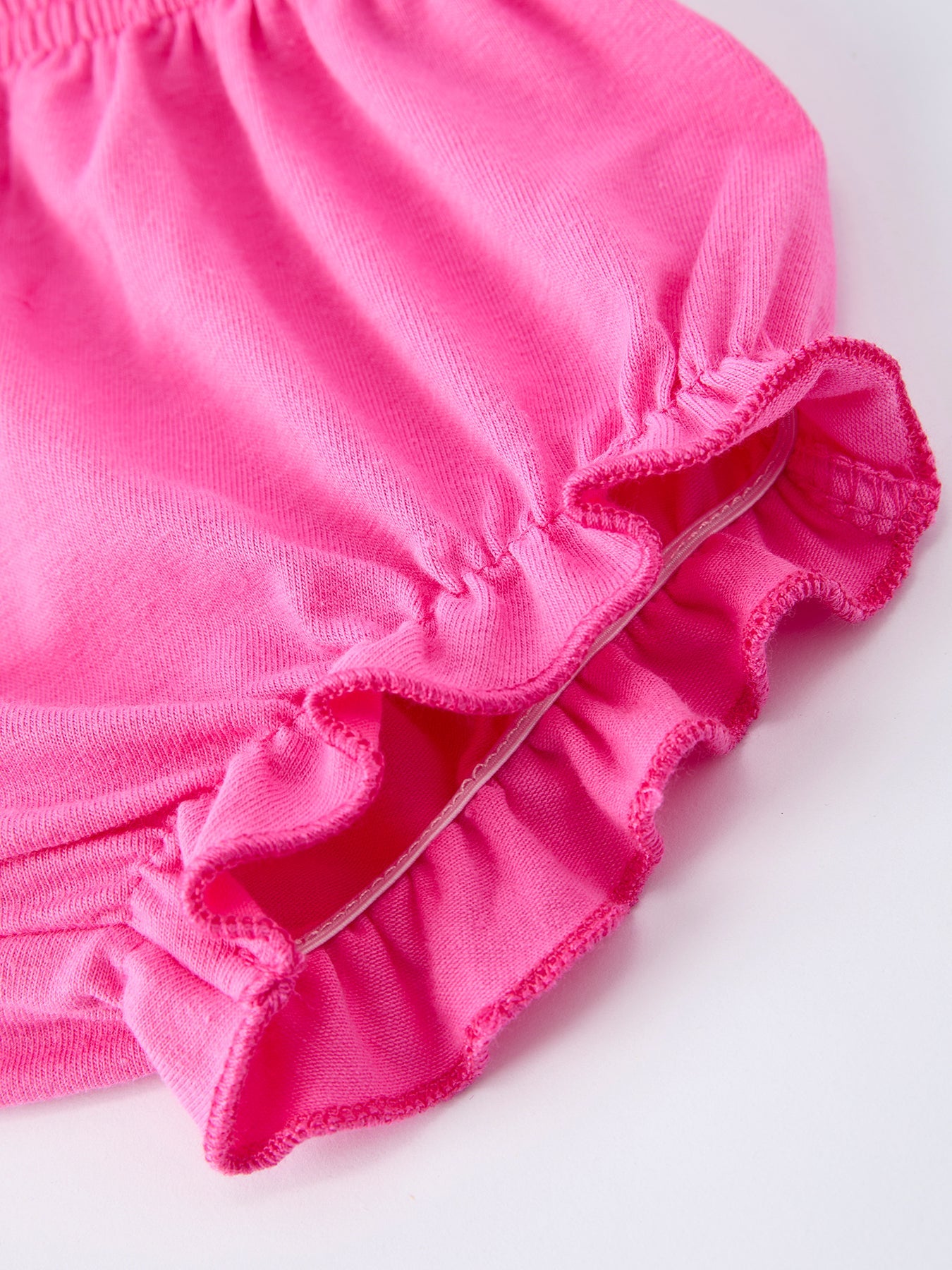 Rylee Faith Designs Easter Pink Bunny Embroidered Floral Long-Sleeved Girl Bloomer Set