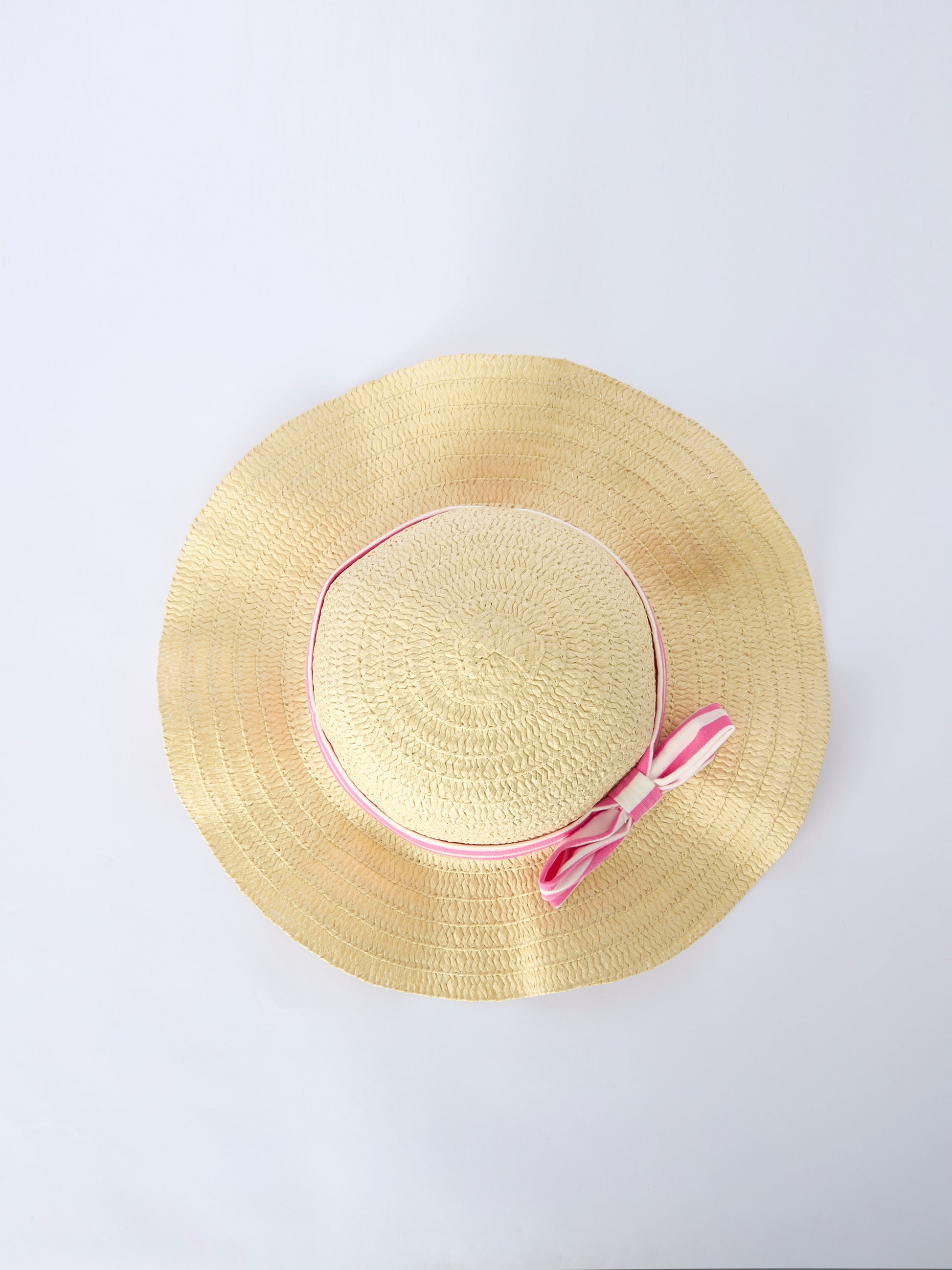 Rylie Faith Designs Spring Pink Striped Ruffled Girls' Dress with Hat