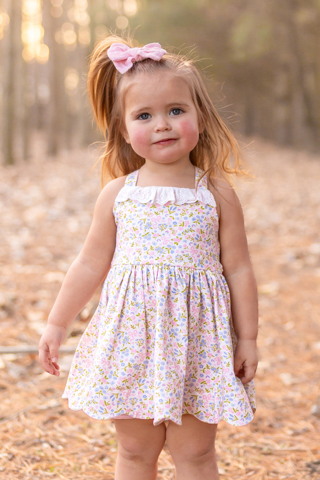 Serendipity Clothing Girls Spring Tunic & Bloomer Set