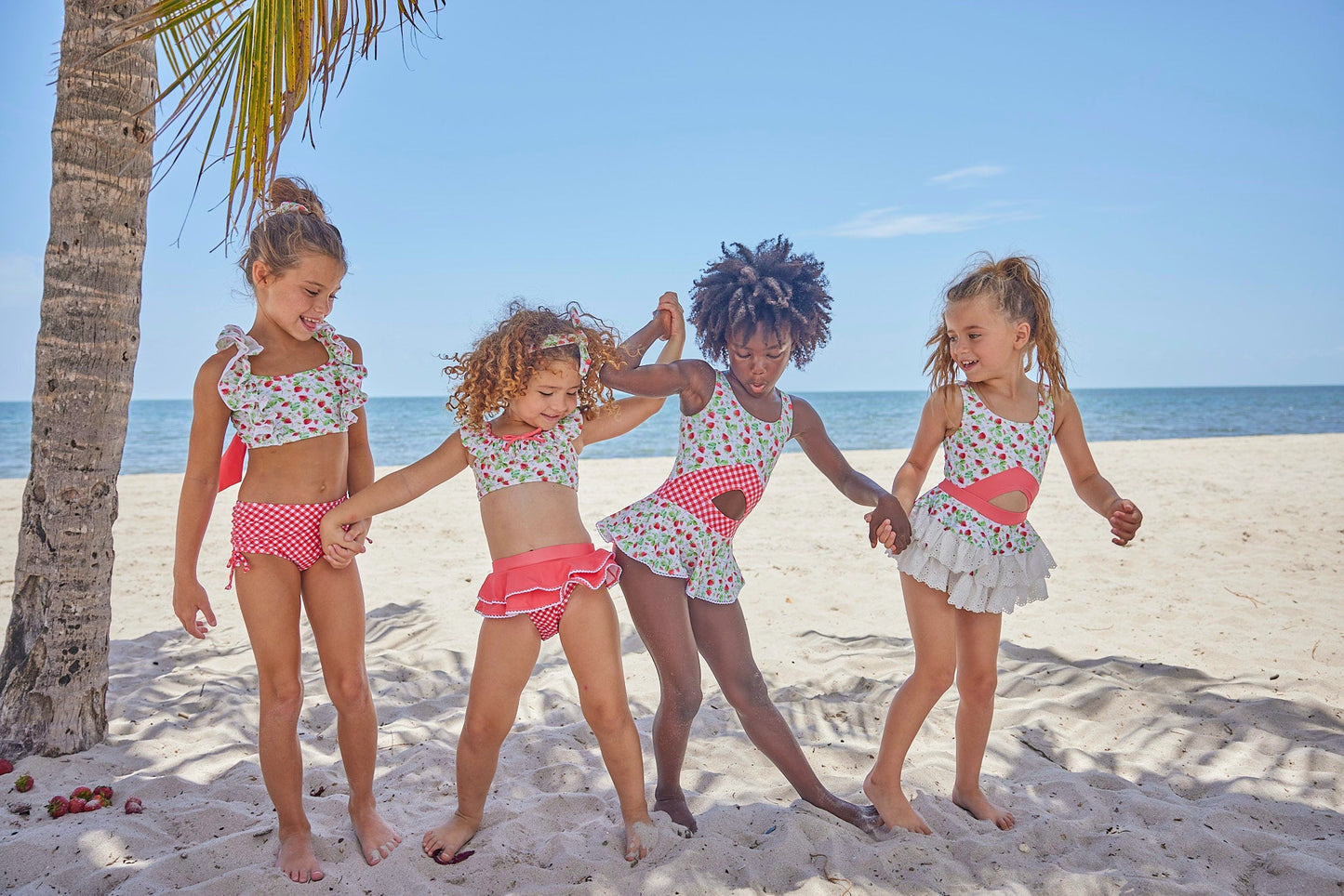 Blueberry Bay Paradise Castle One Piece Swimsuit