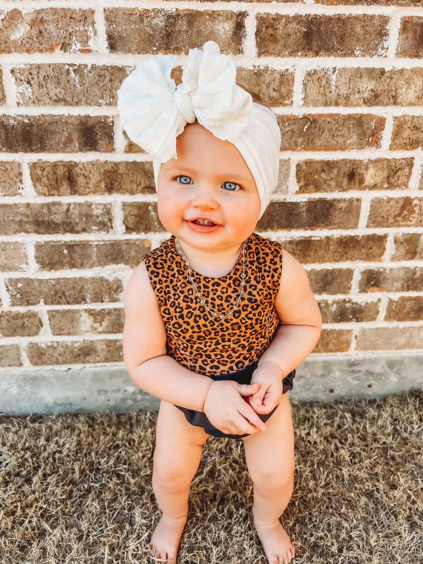 In Awe Couture Ivory Ruffled Headband