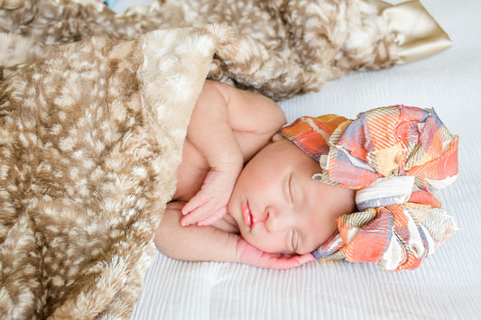 In Awe Couture Fall Plaid Ruffled Headband