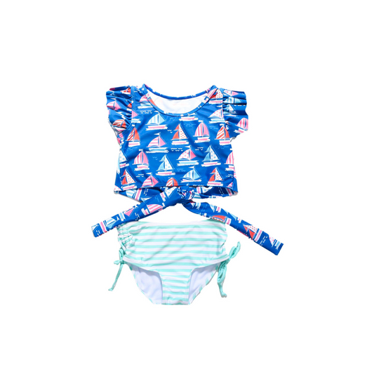 Blueberry Bay Anchors Away Two Piece Swimsuit