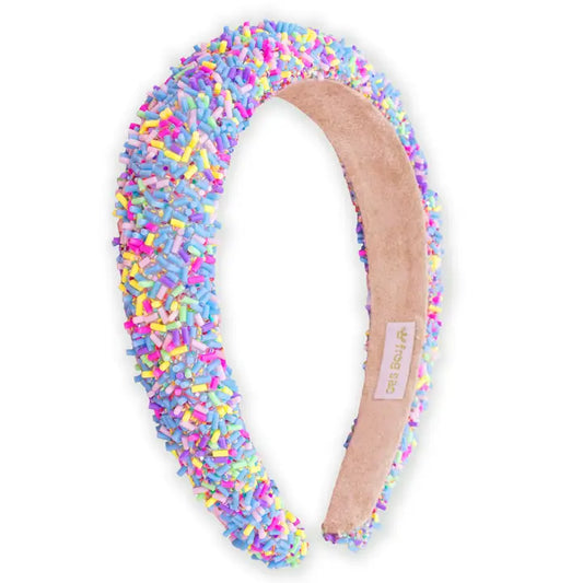 Frog Sac Padded Sprinkles Headband - Light Blue