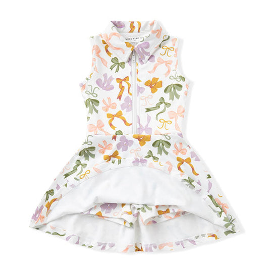 Swoon Active Bow Collar Tennis Dress