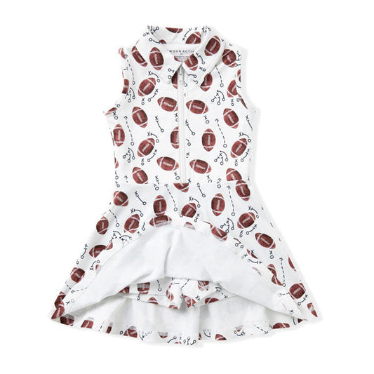 Swoon Baby White Football Collar Tennis Dress