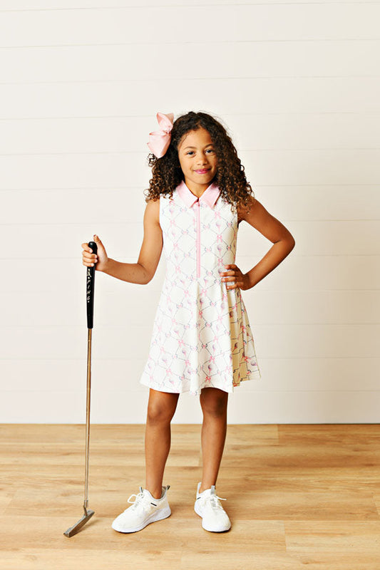 Swoon Kids Active Golf Tee Collar Tennis Dress