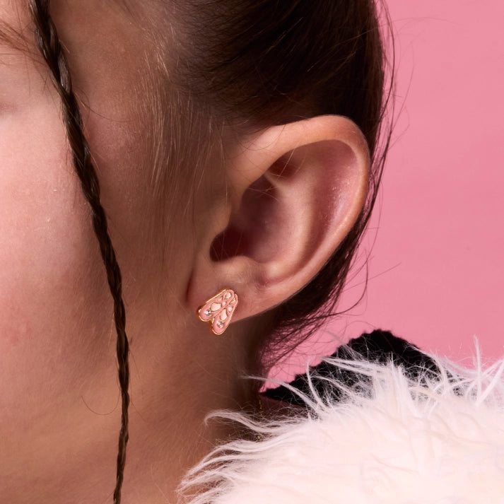 Girl Nation Cutie Stud Earrings - Ballet Slippers