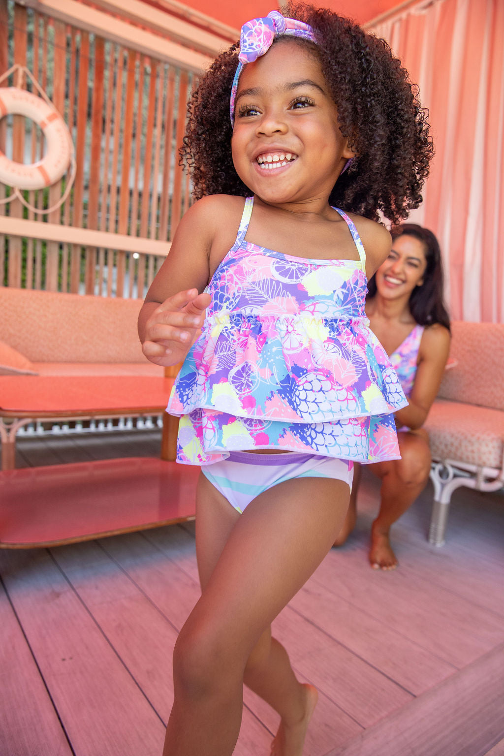 Blueberry Bay Coral Cottage Two Piece Swimsuit
