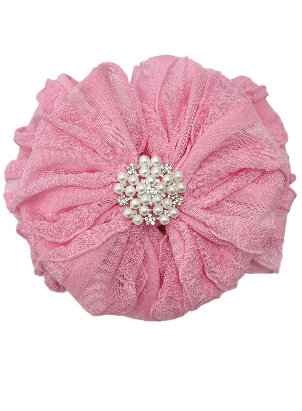 In Awe Couture Pearl Ruffled Headband