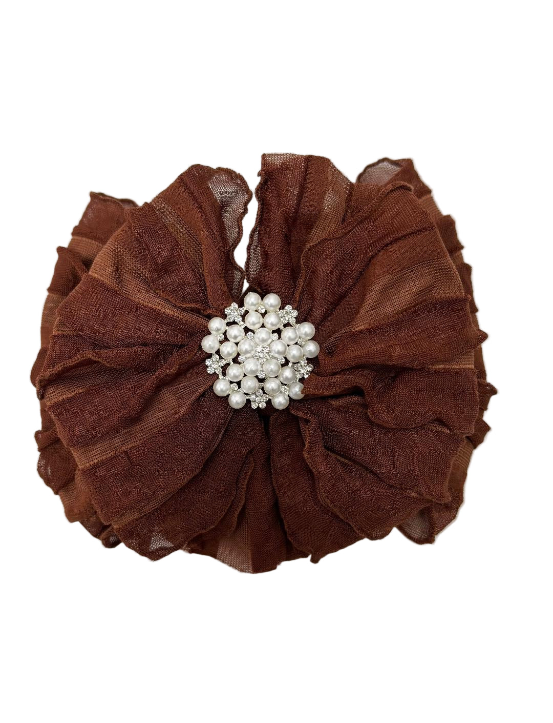 In Awe Couture Pearl Ruffled Headband