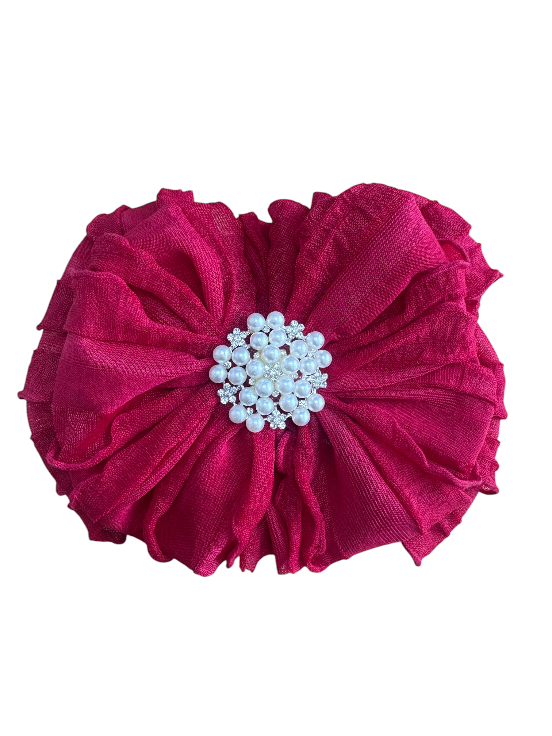 In Awe Couture Pearl Ruffled Headband