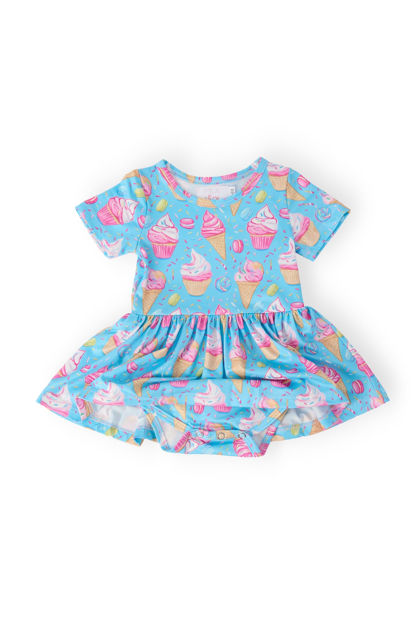 Mila & Rose Delightful Desserts S/S Twirl Bodysuit