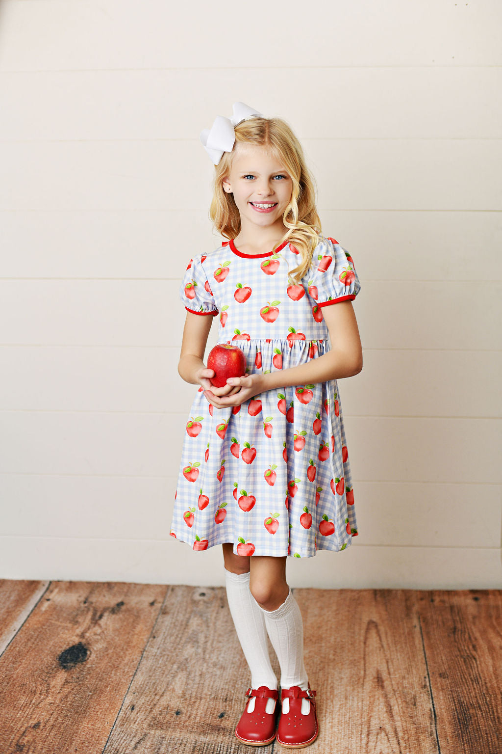 Serendipity Clothing Apple Bow Dress