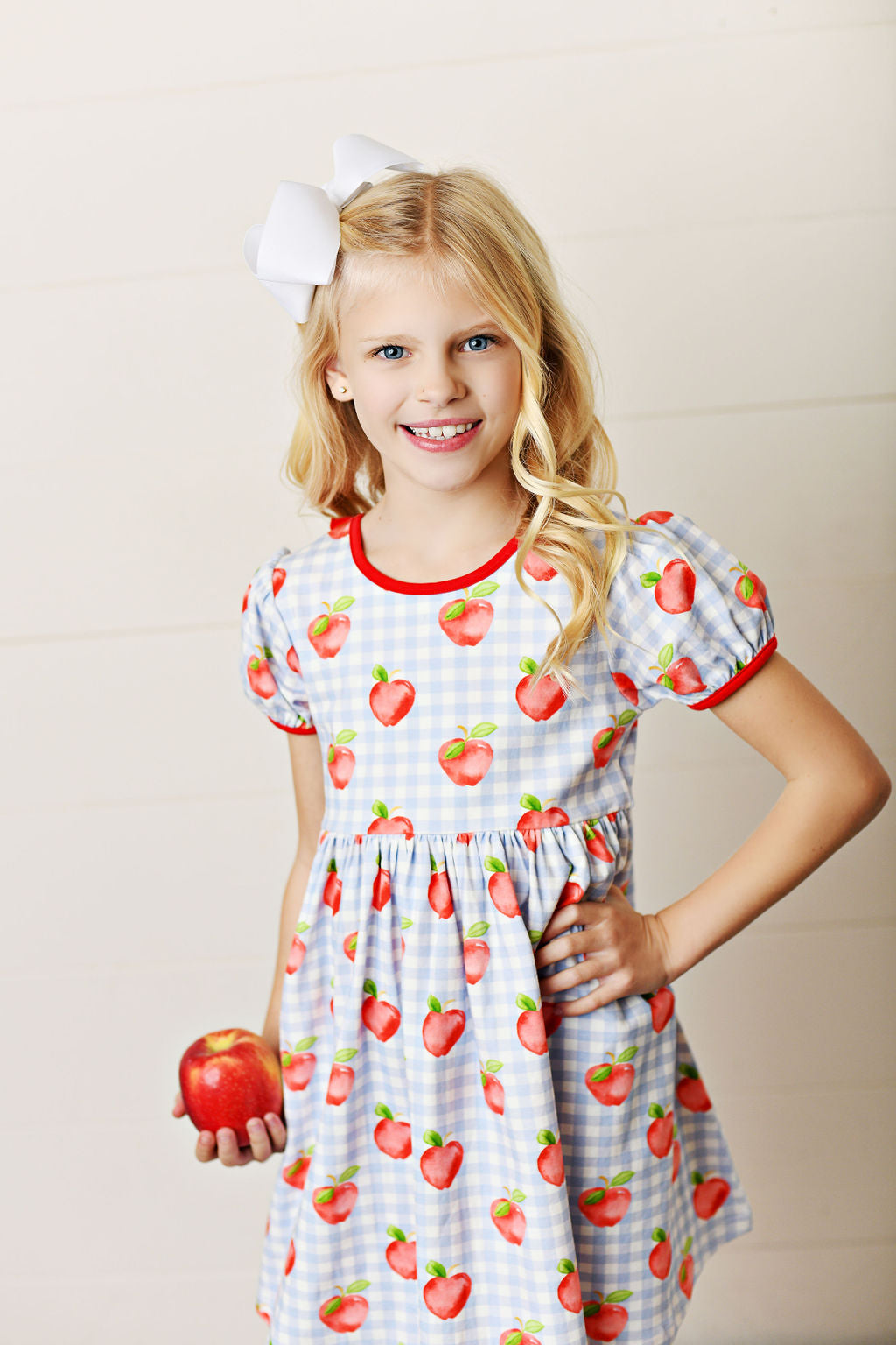 Serendipity Clothing Apple Bow Dress