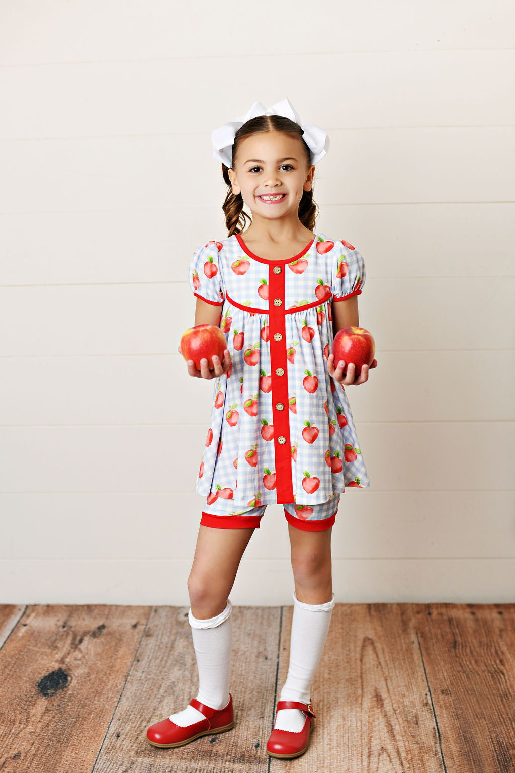 Serendipity Clothing Apple Tunic & Shortie Set