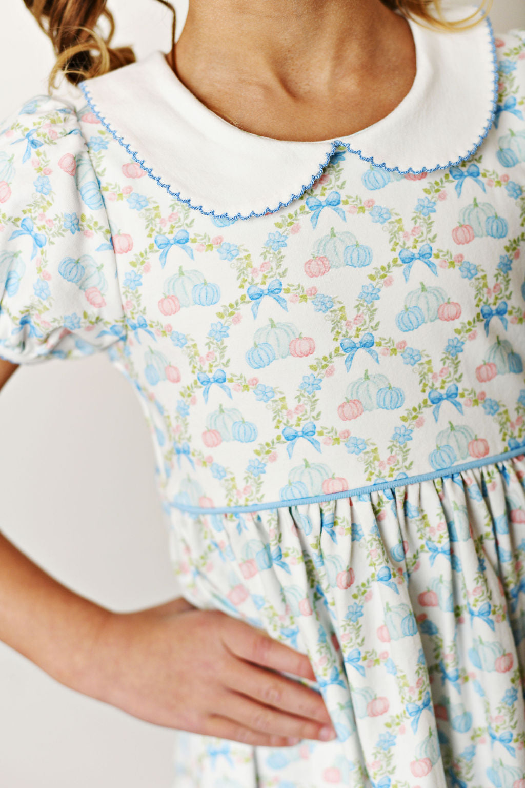 Serendipity Pumpkin Pickin' Peter Pan Collar Dress