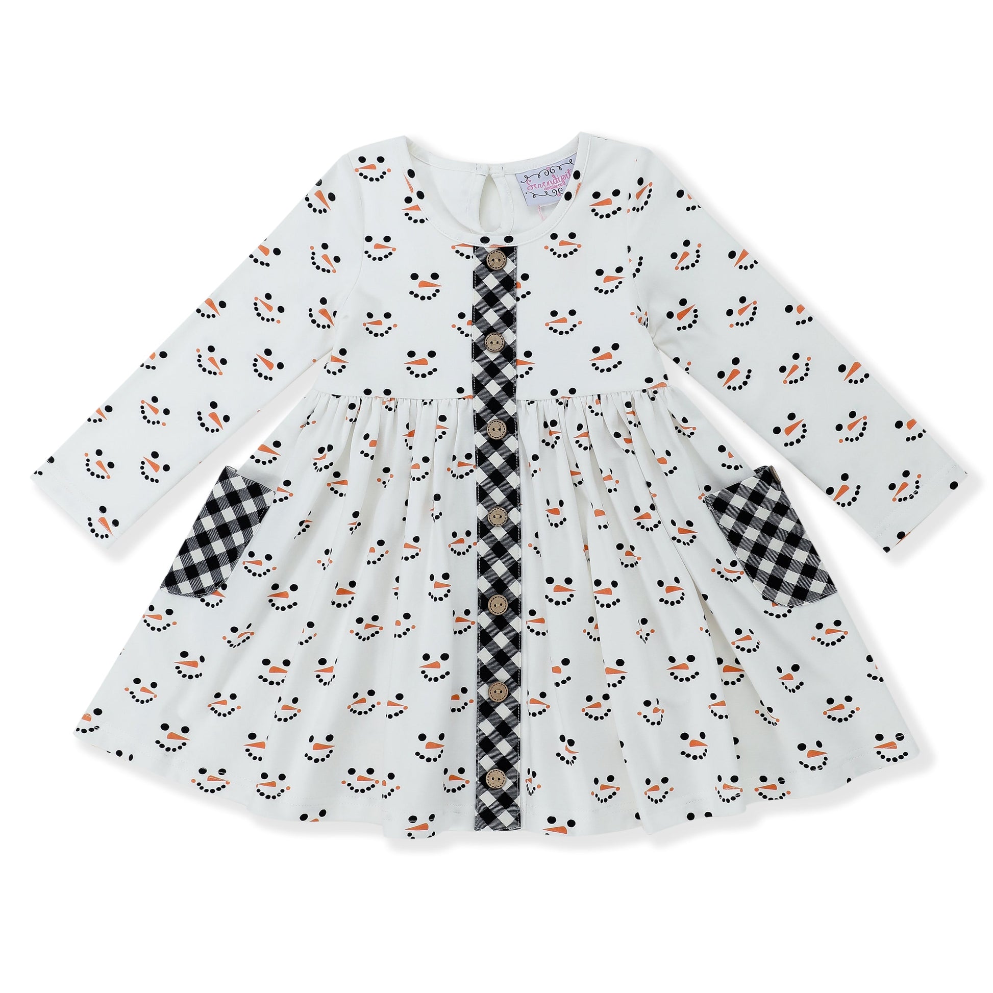 Serendipity Mr. Snowman Pocket Dress