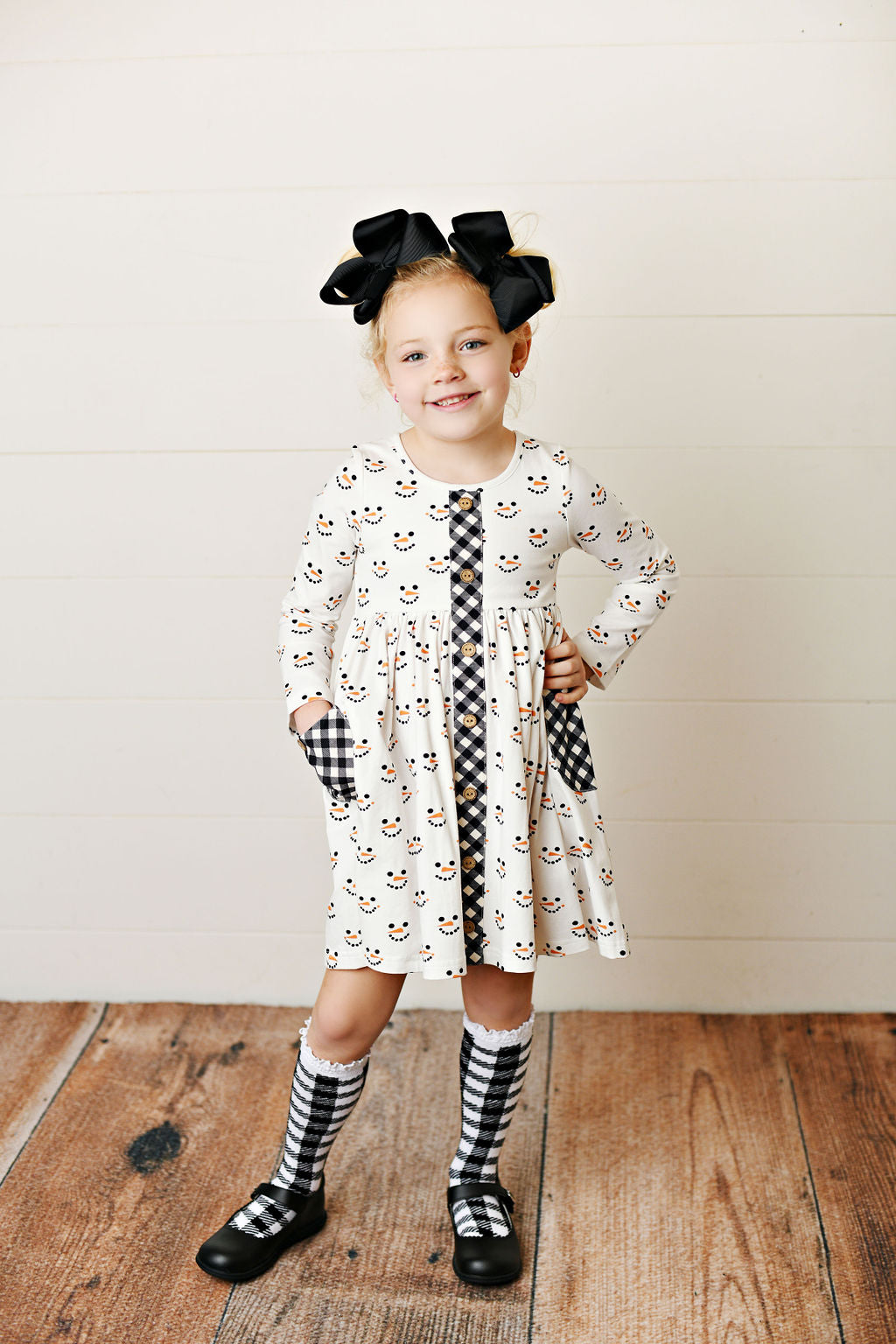 Serendipity Mr. Snowman Pocket Dress