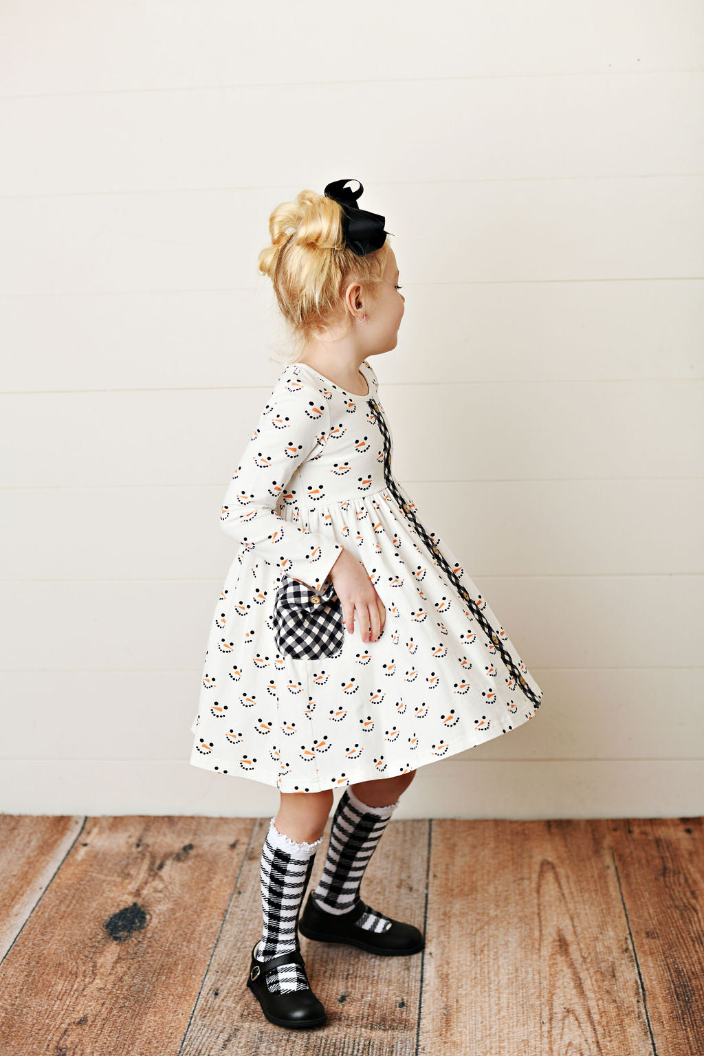 Serendipity Mr. Snowman Pocket Dress