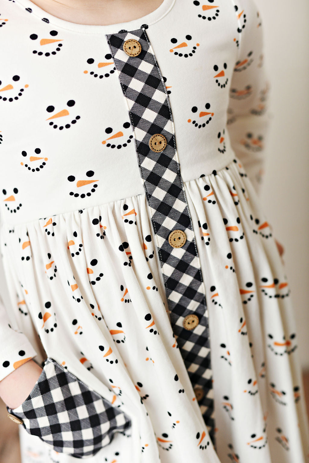 Serendipity Mr. Snowman Pocket Dress