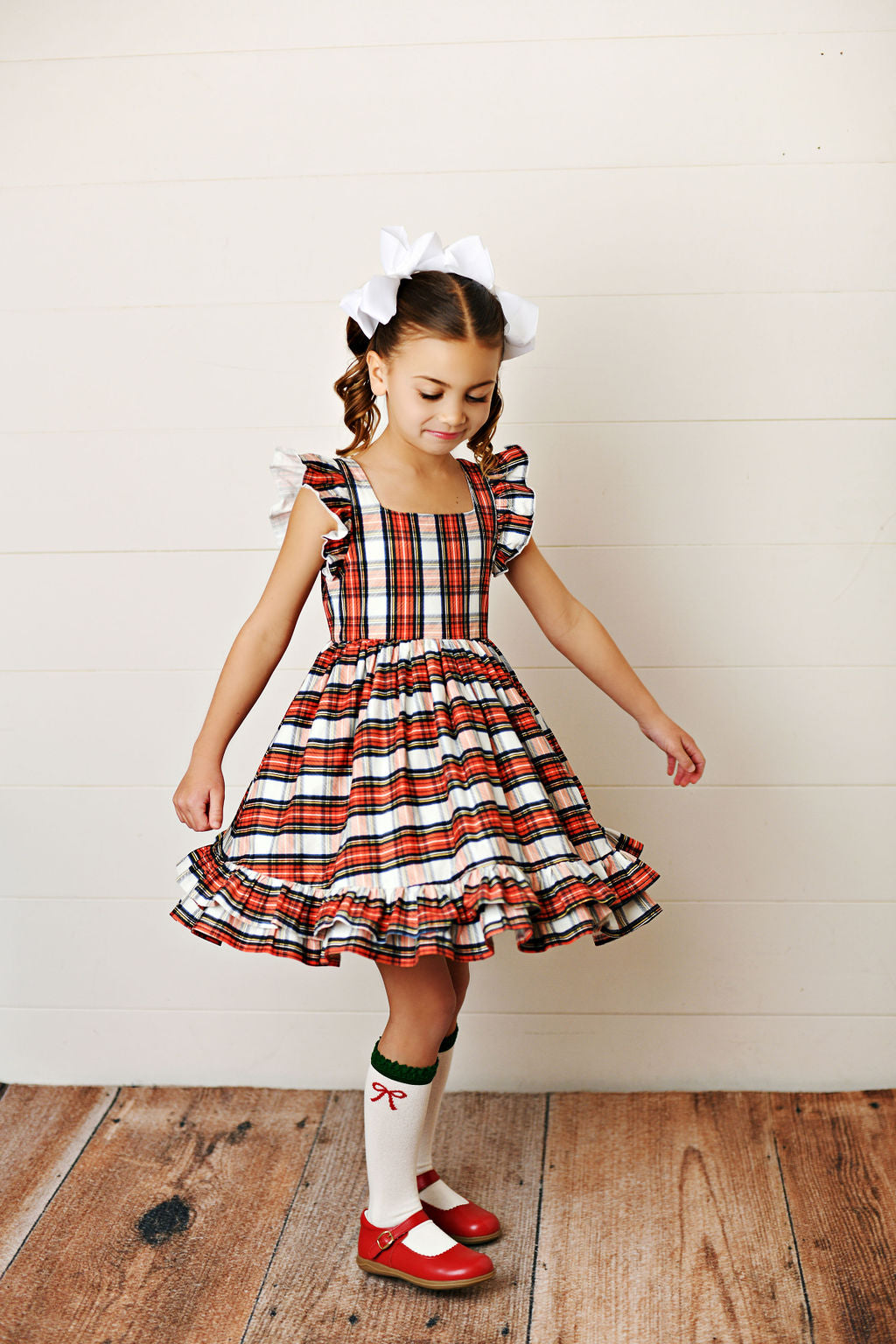 Serendipity Tartan Plaid Pinafore Dress