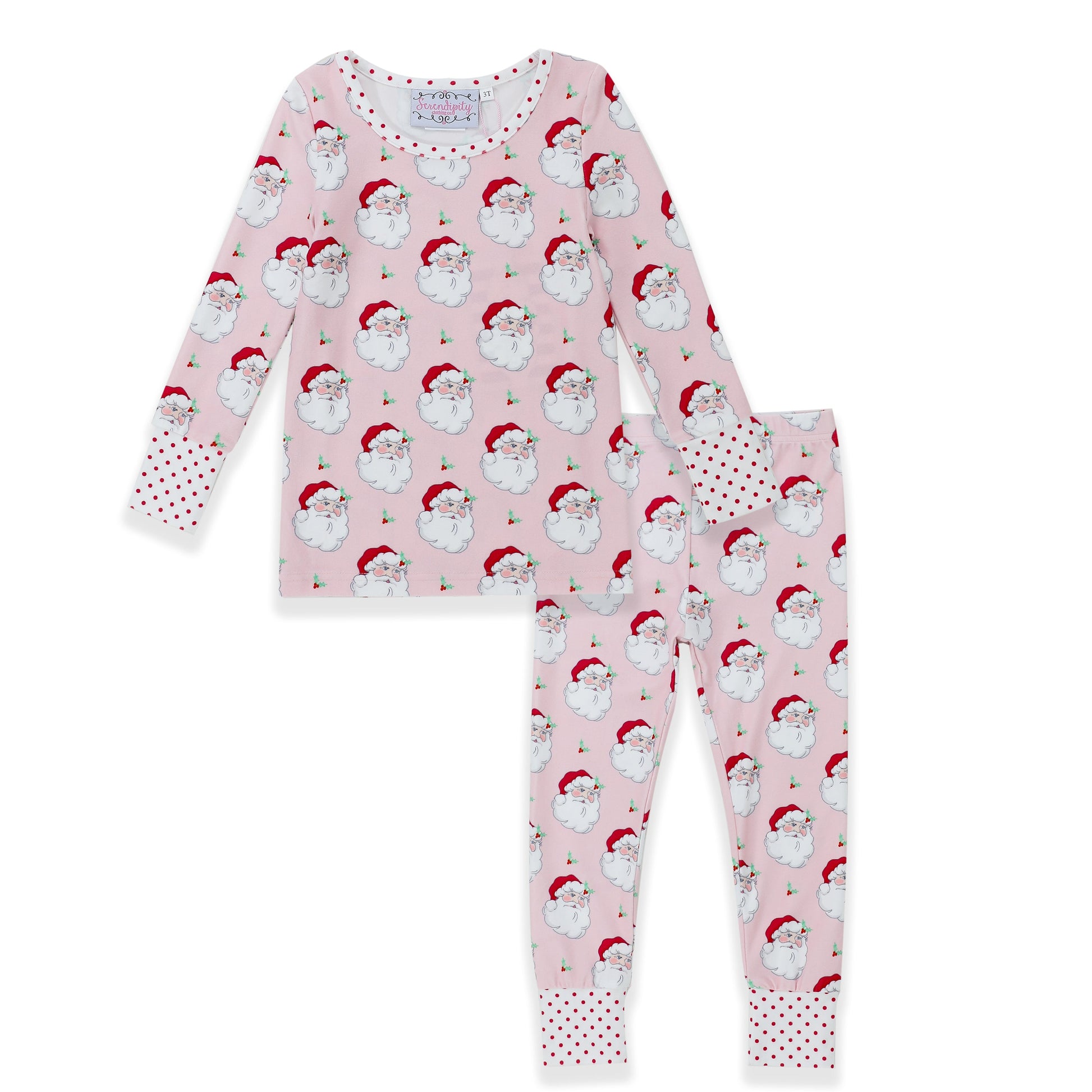 Serendipity Clothing Holly Jolly Santa Butterknit PJ Set