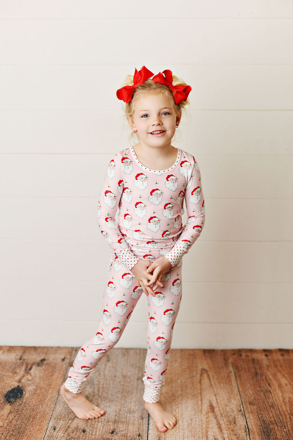 Serendipity Clothing Holly Jolly Santa Butterknit PJ Set